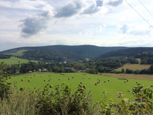 Der erste Blick auf Hermannstadt im Altvatergebirge