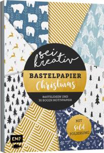 Sei kreativ! – Bastelpapier Christmas: Bastelideen und 30 Bogen Motivpapier – Mit Folienveredelung, www.emf-verlag.de